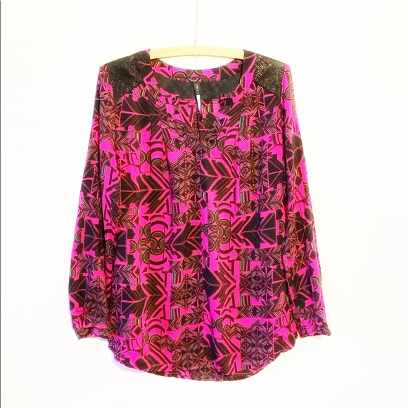 Plenty by Tracy Reese Tops - Plenty By Tracey Reese Geometric Blouse